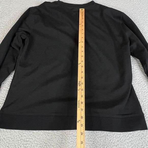 Tesla Unisex Sweatshirt L Black Crew Neck Fleece Pullover Embroidered Sweater - Picture 7 of 10